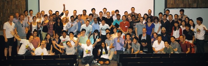 Hackathon UP Singapore January 2013 Group Photo